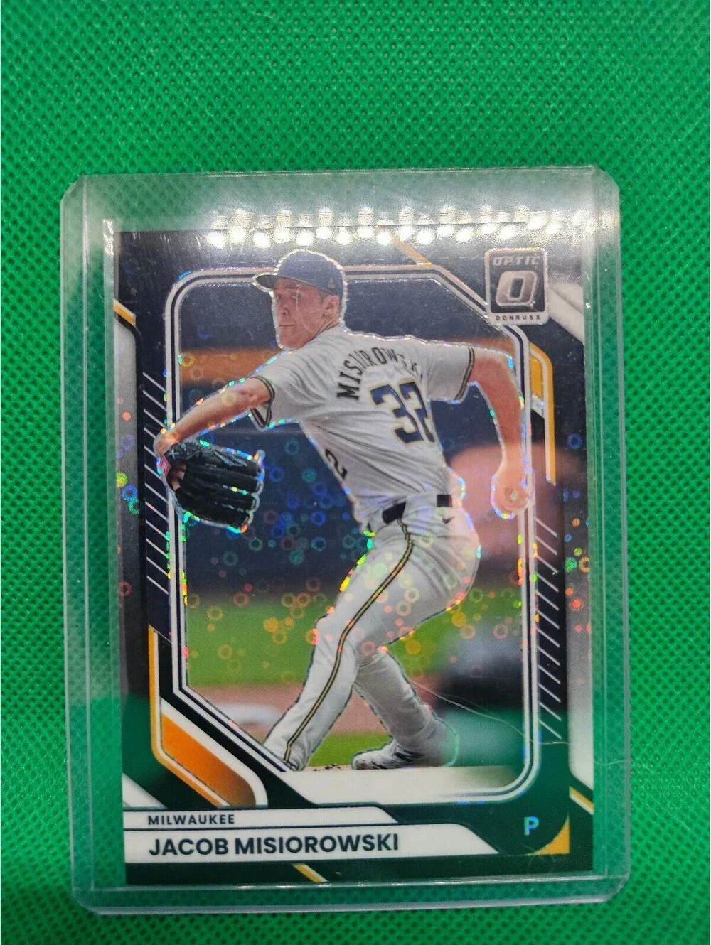 Jacob Misiorowski [Black Pandora Optic] #53 - 2026 Panini Donruss -  Brewers